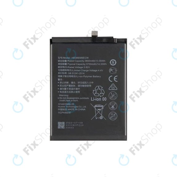 Huawei Honor Play Mate 20 Lite, Nova 3, Nova 5T, P10 Plus, View 10 - Batterie 3750mAh - HB386589ECW