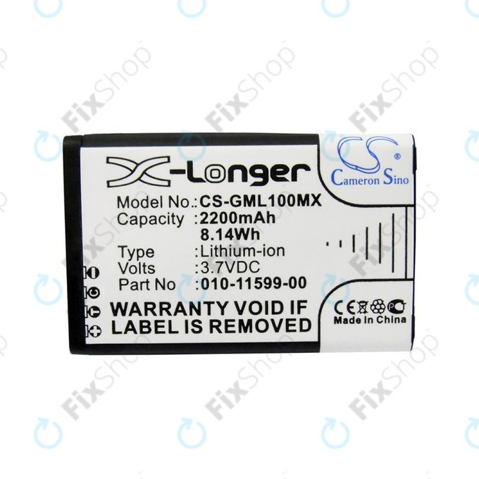 Batterie pour Garmin E1, E2, Garmin Virb Elite, 2200mAh, Li-Ion, 3.7V, 010-11599-00, HQ