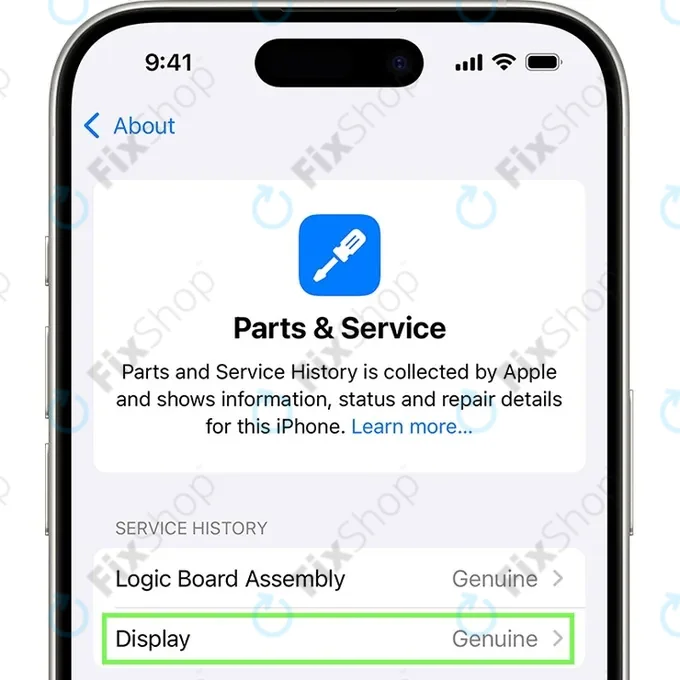Assemblage de l'écran OLED pour iPhone 15 Pro | 661-35699 | Genuine Apple
