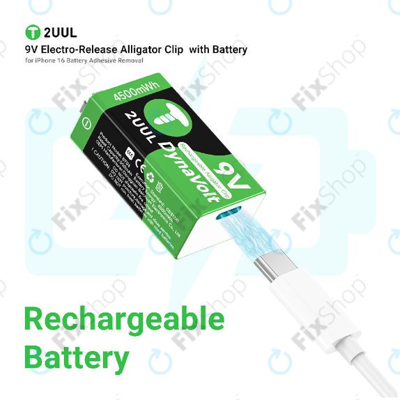 Pince crocodile avec déclenchement électrique 9V, 2UUL BT04