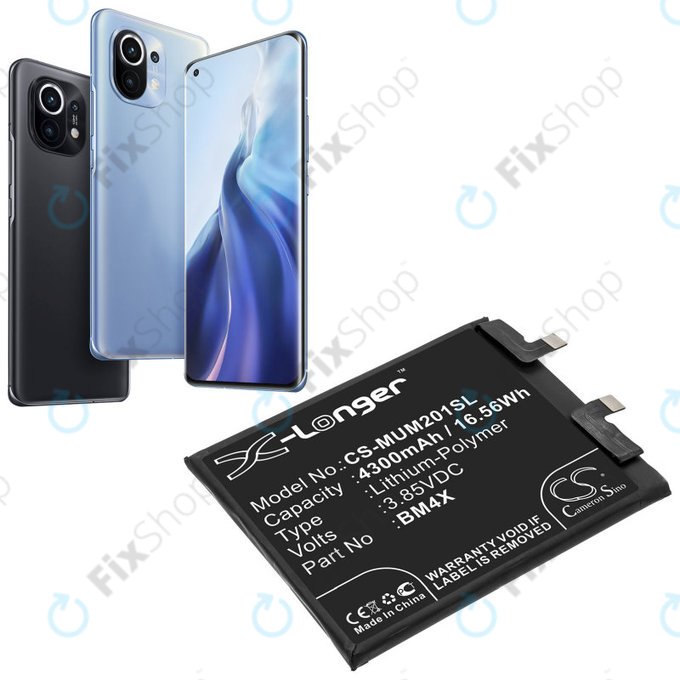 Xiaomi Mi 11 - Batterie BM4X 4300mAh HQ