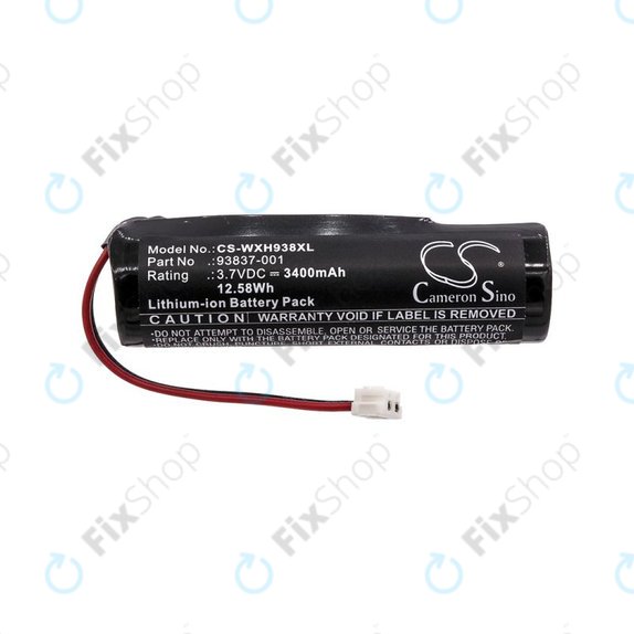 Batterie pour WAHL Beretto Black Stealth, Chrome, 3400mAh, Li-Ion, 3.7V, 93837-001, HQ
