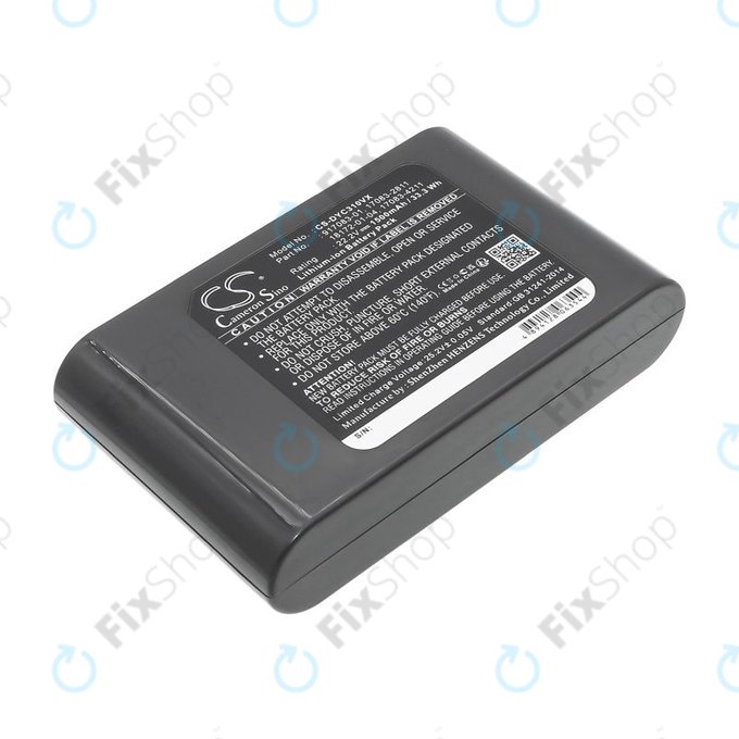 Batterie pour Dyson DC31, DC34, DC35, DC44, 1500mAh, Li-Ion, 22.2V, 17083-2811, HQ