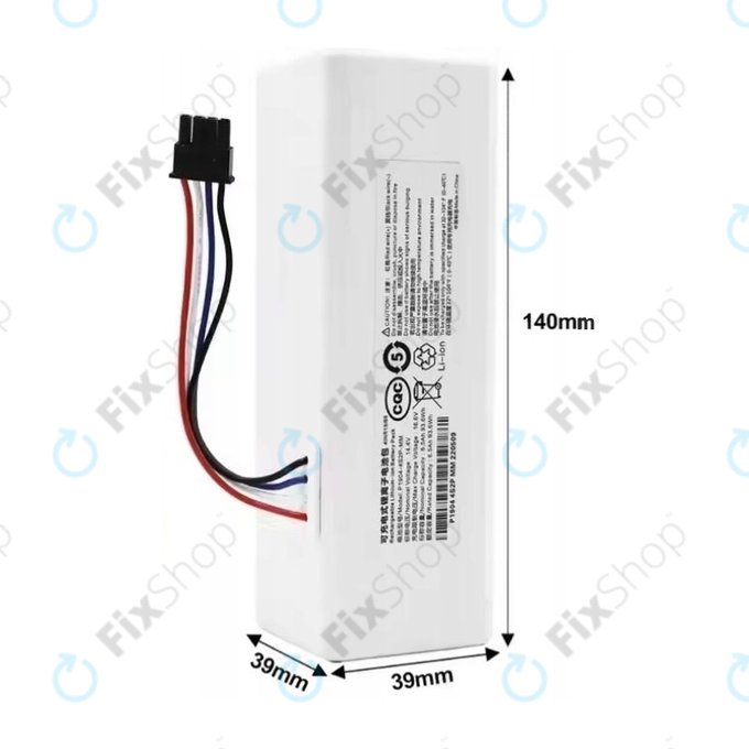 Xiaomi Mi Robot Vacuum Mop (Mijia 1C) - Batterie STYTJ01ZHM Li-Ion 14.4V 2600mAh