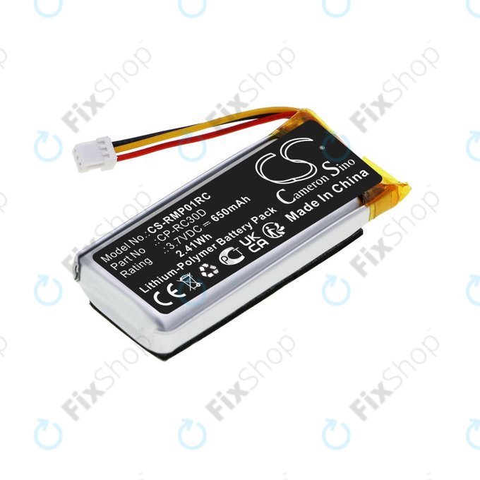 Batterie pour Razer Naga Pro, Basilisk Ultimate, 650mAh, Li-Pol, 3.7V, CP-RC30D, HQ