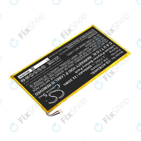 Batterie pour Acer Iconia One 10 B3-A40, 6000mAh, Li-Pol, 3.7V, PR-279594N, HQ