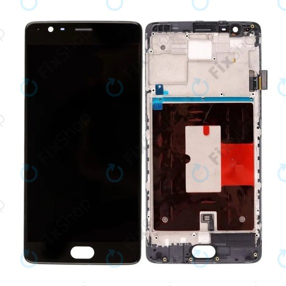 OnePlus 3, 3T - Écran LCD + Écran Tactile + Cadre (Noir)