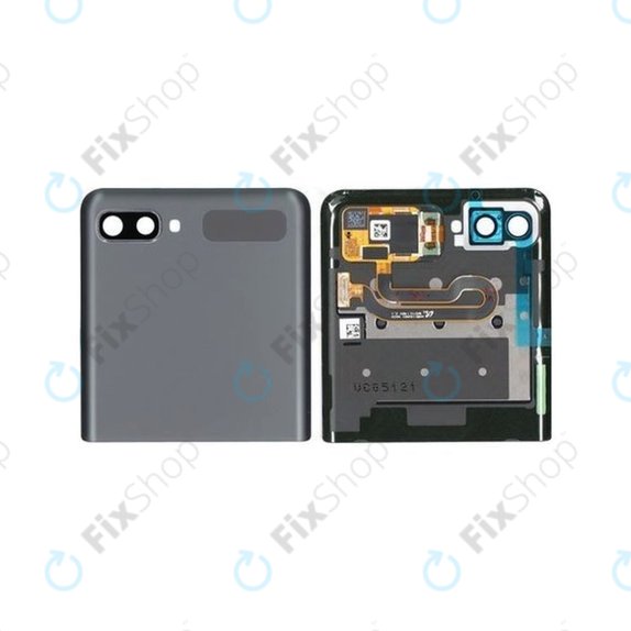 Samsung Galaxy Z Flip 5G F707B - Écran LCD + Écran Tactile + Cadre (Externe) (Mystic Gray) - GH96-13806A Genuine Service Pack
