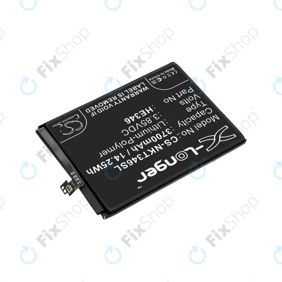 Batterie pour Nokia 7 Plus, 3700mAh, Li-Pol, 3.85 V, HE346, HQ