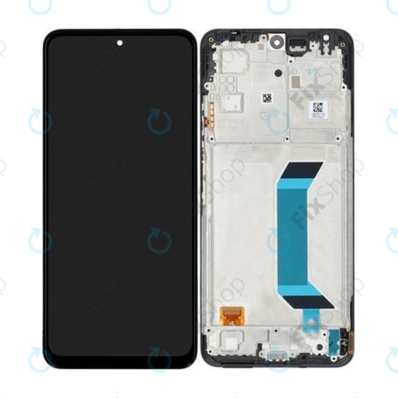 Xiaomi Redmi Note 12 5G - Écran LCD + Écran Tactile + Cadre (Onyx Grey) - 560001M17P00 Genuine Service Pack