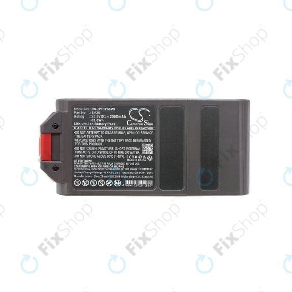 Dyson V12 - Batterie 965470-01 Li-Ion 25.2V 2500mAh HQ