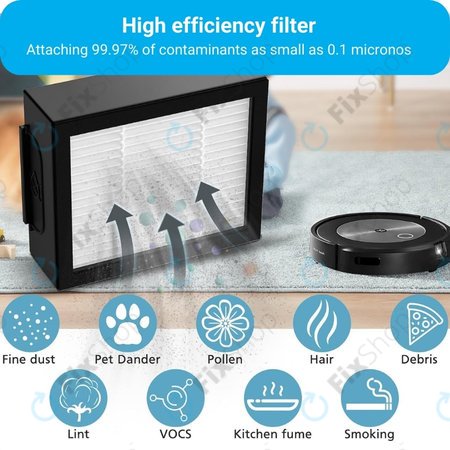 iRobot Roomba e-series, i-series, j-series - Filtre HEPA (3 pieces)