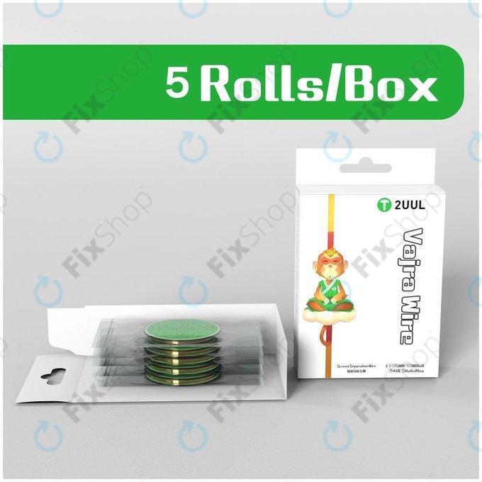 2UUL - Vajra Wire - Fil de séparation LCD ultra-Fin (0,035 mm x 100 m) - 5pcs