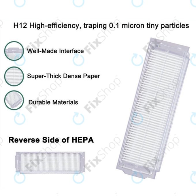 Xiaomi Mi Robot Vacuum Mop Pro (P), 2 Lite, 2 Pro, 2S, 3C, Viomi V2 Pro, V3, SE - Filtre HEPA (2pcs)