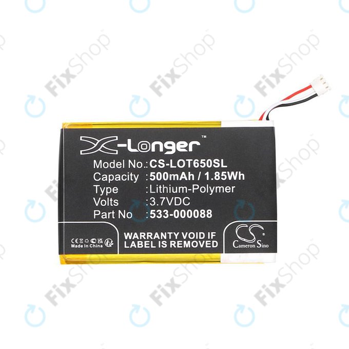 Batterie pour Logitech Mx Master, 500mAh, Li-Pol, 3.7V, 533-000088, HB303450, HQ