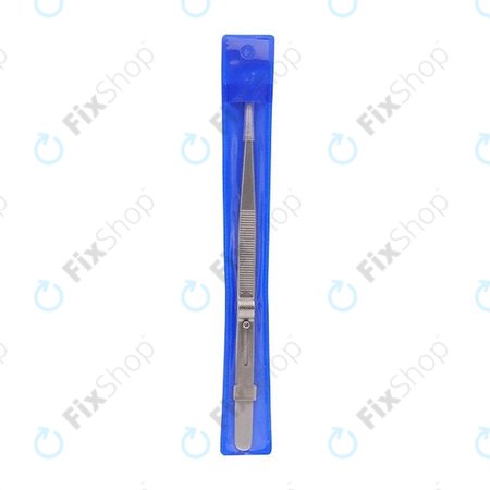 Pince à épiler professionnelle en acier inoxydable à pointe droite (163 mm)