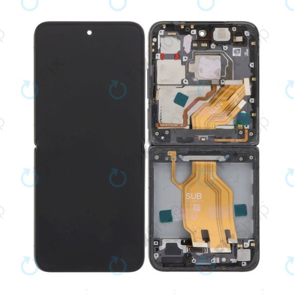 Xiaomi Mix Flip 2405CPX3DC - Écran LCD + Écran tactile + Cadre (Black) OLED