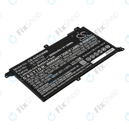 Batterie pour Asus VivoBook S14, S430FA, 3600mAh, Li-Ion, 11.55V, B31N1732, HQ