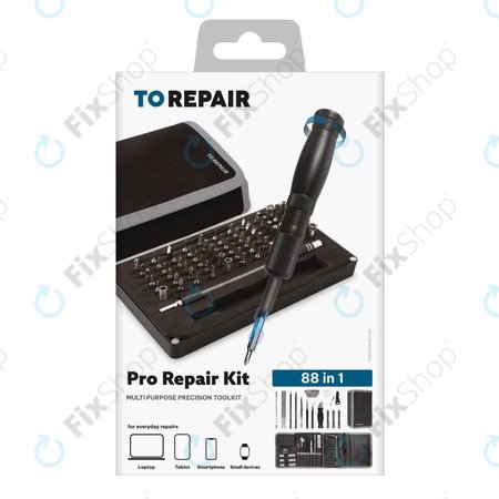 SBS - Kit de réparation Pro pour smartphones et ordinateurs portables 88en1