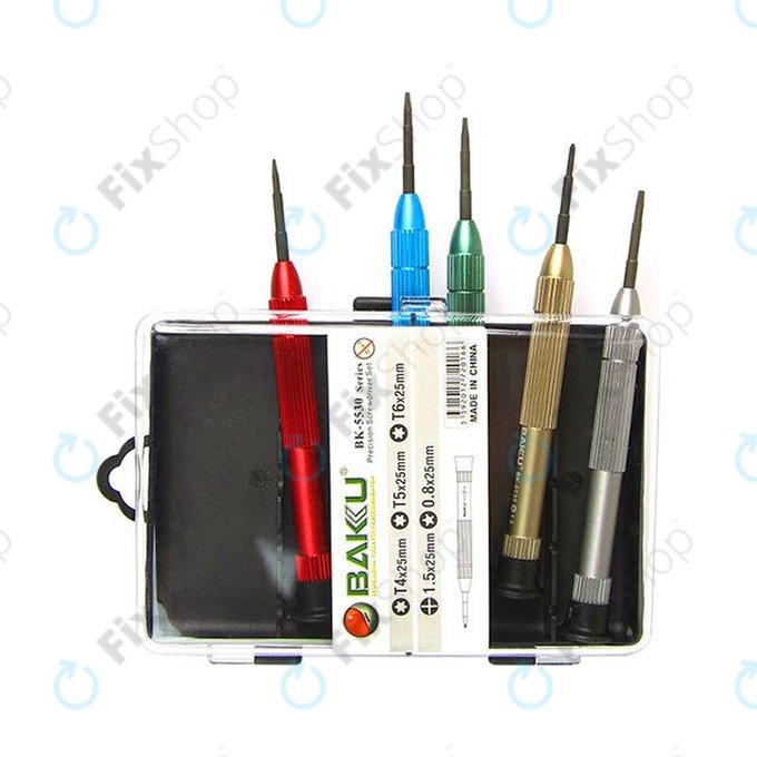 Baku BK-5530 - Jeu de tournevis pour ordinateurs portables (5pcs)