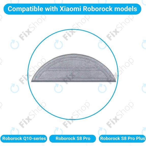 Chiffon de vadrouille, 2 pièces pour Xiaomi Roborock Q10-series, S8 Pro, S8 Pro Plus