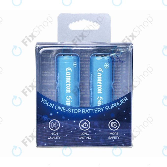 Batterie 14430 avec plaques de montage, 650mAh, Li-Ion, 3.7V, HQ