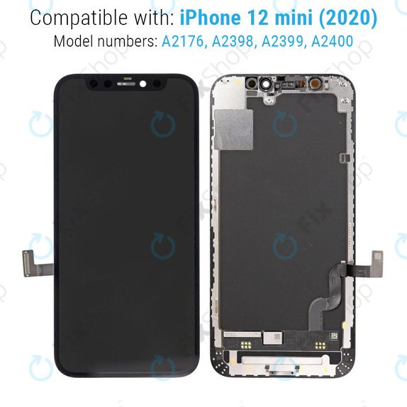 Écran pour iPhone 12 Mini, Tactile avec cadre, Refurbished