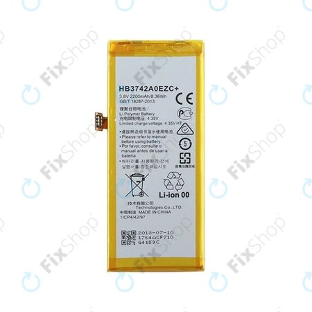 Huawei P8 Lite ALE-L21, Y3 (2017) - Batterie HB3742A0EZC 2200mAh