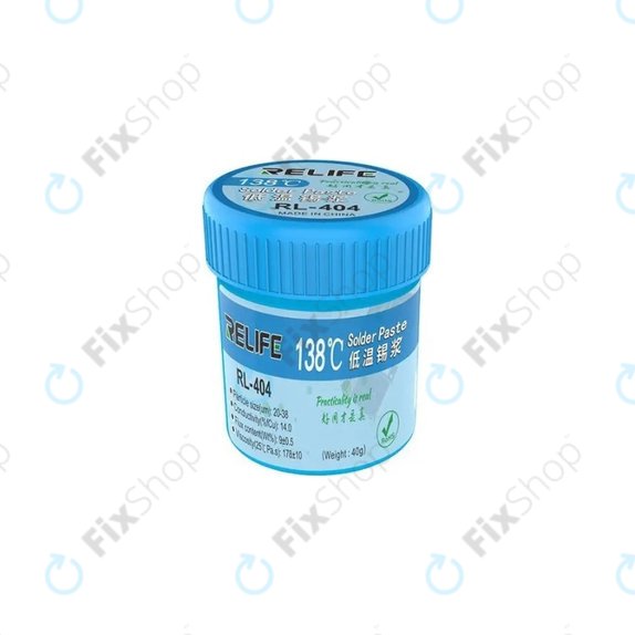 Relife RL-404 - Pâte à souder 138°C (40g)