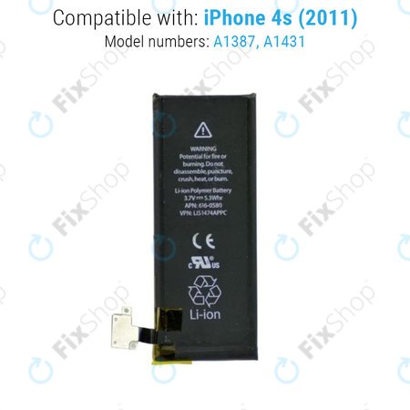 Apple iPhone 4S - Batterie 1430mAh