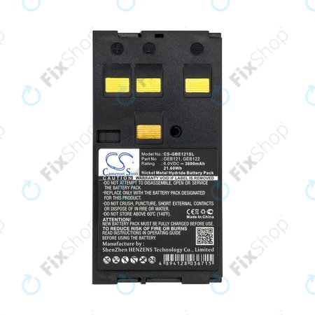 Batterie pour Leica 400, 3600mAh, Ni-MH, 6V, GEB121, HQ