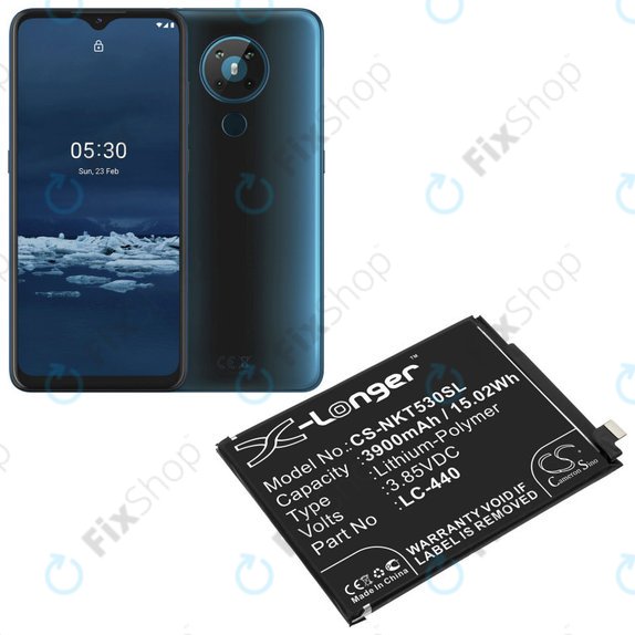 Batterie pour Nokia 5.3, 3900mAh, Li-Pol, 3.85 V, LC-440, HQ