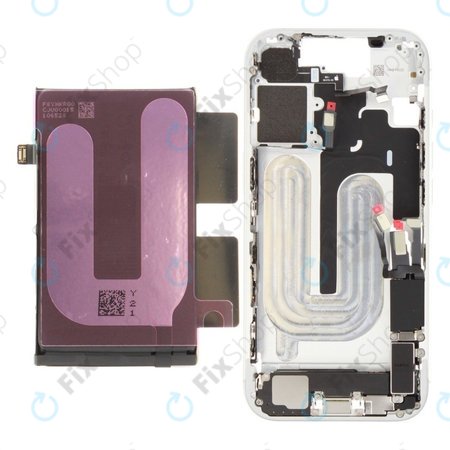 Cadre central avec batterie pour iPhone 17 | White | ZD076-00749 | Genuine Apple