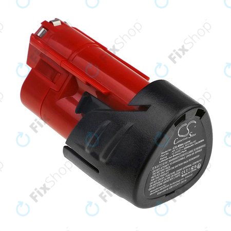 Batterie pour Milwaukee M12 Redlithium XC 4.0, M12 B3 XC, M12 B4 XC, 2000mAh, Li-Ion, 12V, -, HQ