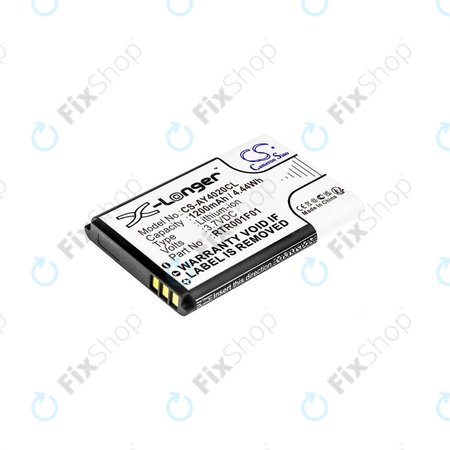 Batterie pour Alcatel 8232, 1200mAh, Li-Ion, 3.7V, RTR001F01, HQ