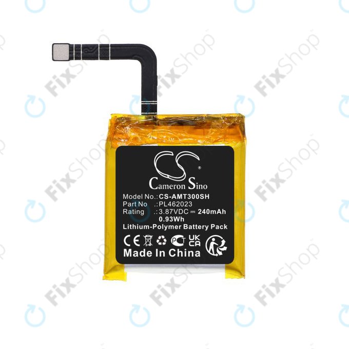 Batterie pour Amazfit GTS3, 240mAh, Li-Pol, 3.87V, PL462023, HQ