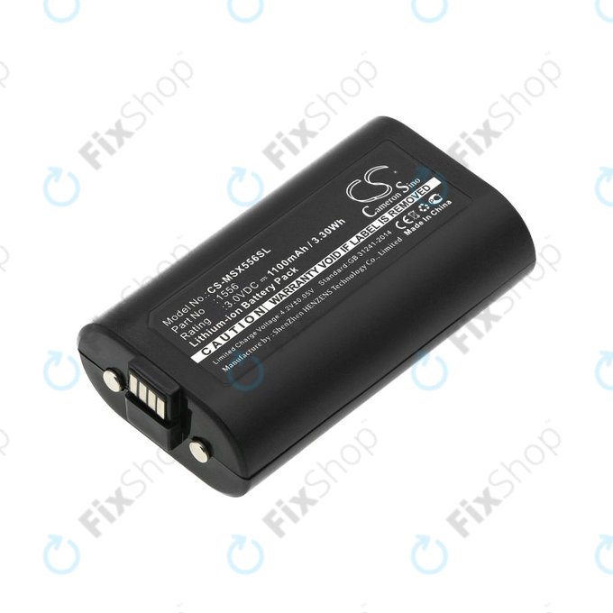 Batterie pour Microsoft Xbox One Wireless Controller, Xbox One S, X, Elite Controller, 1556, 1100mAh, Li-Ion, 3V, 1556, HQ