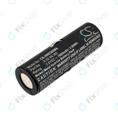 Batterie pour Heine Ophthalmoscope Beta 200, 1000mAh, Ni-MH, 3.6V, X-02.99.382, HQ