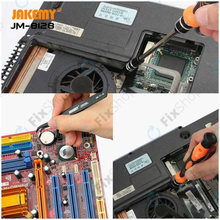 Jakemy JM-8128 - Jeu de tournevis de précision polyvalents interchangeables magnétiques 45 en 1