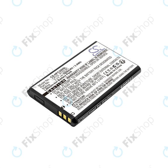 Batterie pour Amplicomms Powertel M4000, Auro Comfort 1010, 1050mAh, Li-Ion, 3.7V, MM460BB, CP10, HQ