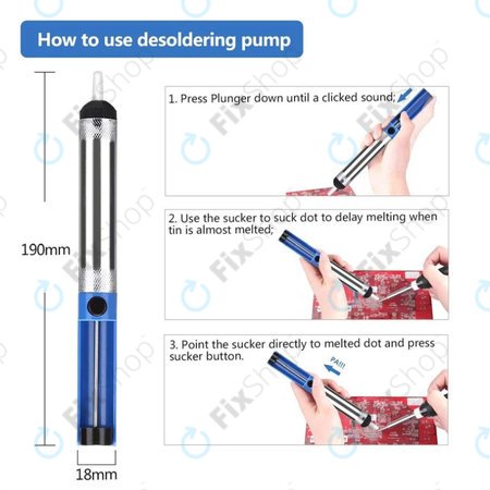 Ventouse à souder en aluminium (pompe à dessouder)
