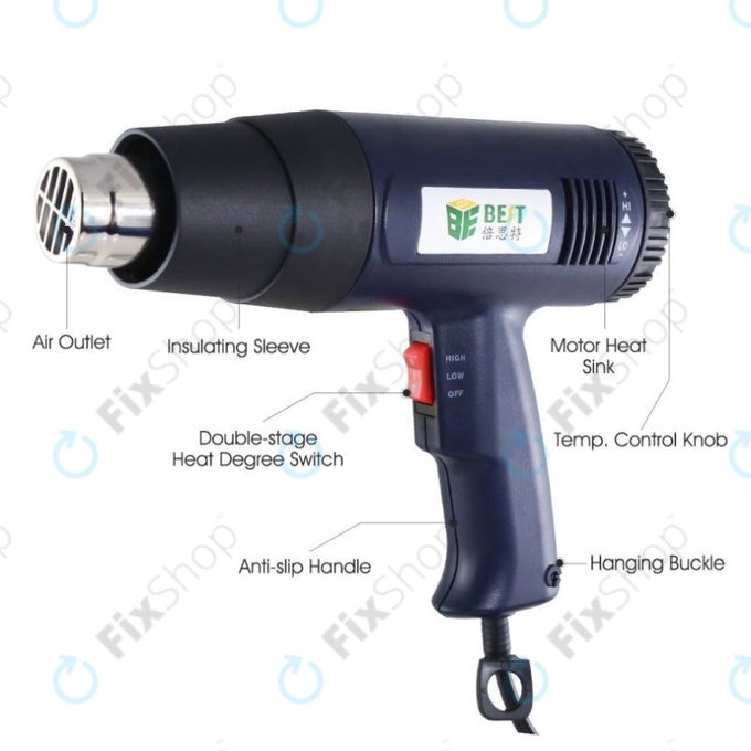 Best BST-8016 - Pistolet à air comprimé (3A)