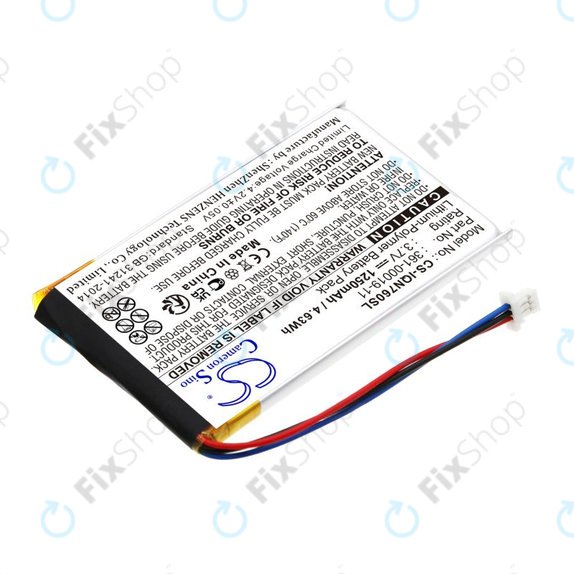 Batterie pour Garmin Nüvi 700, 710, 760, 765, Nuvi 3590, 1250mAh, Li-Pol, 3.7V, 361-00019-11, HQ