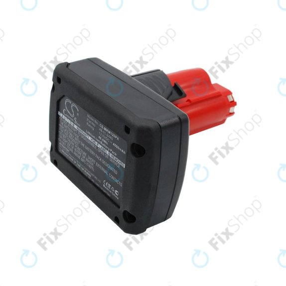 Batterie pour Milwaukee M12 B4 Redlithium, 4000mAh, Li-Ion, 12V, 48-11-2440, HQ