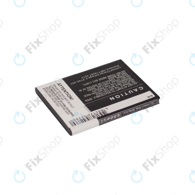 Batterie pour Samsung i9100, Galaxy S II, 1600mAh, Li-Ion, 3.7V, EB-F1A2GBU, HQ