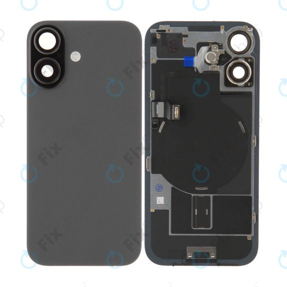 Verre de coque arrière pour iPhone 17, Black, Pulled A