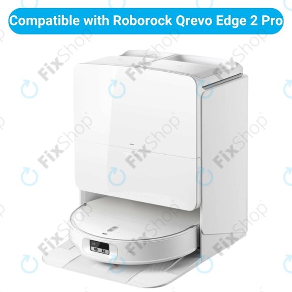 Kit de pièces de rechange pour Roborock Qrevo Edge 2 Pro (2x Brosse principale, 4x Filtre, 4x Brosse latérale, 8x Chiffon de vadrouille, 4x Sac à poussière)