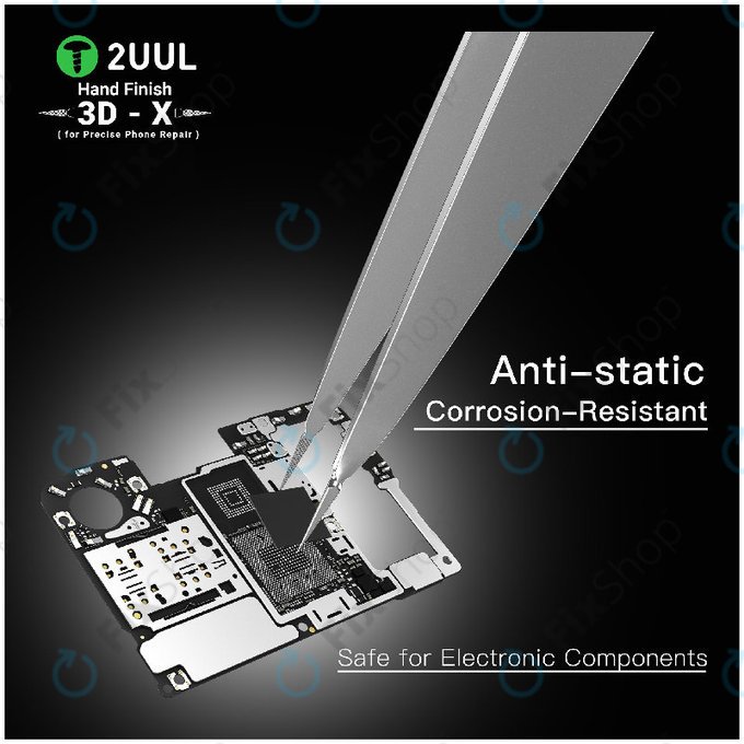 Pincette de précision, finition manuelle 3D-X, 2UUL TW02