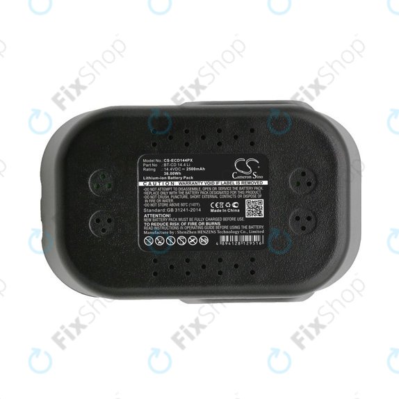 Batterie pour Einhell BT-CD 14.4 Li, 2500mAh, Li-Ion, 14.4V, BT-CD 14.4 Li, HQ