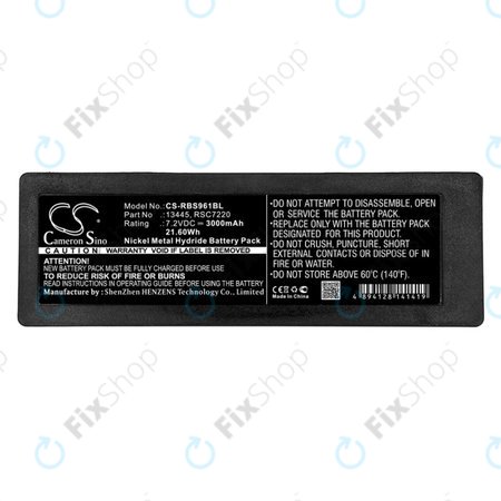 Batterie pour Scanreco 590, Cifa, Effer, 3000mAh, Ni-MH, 7.2V, RSC7220, HQ